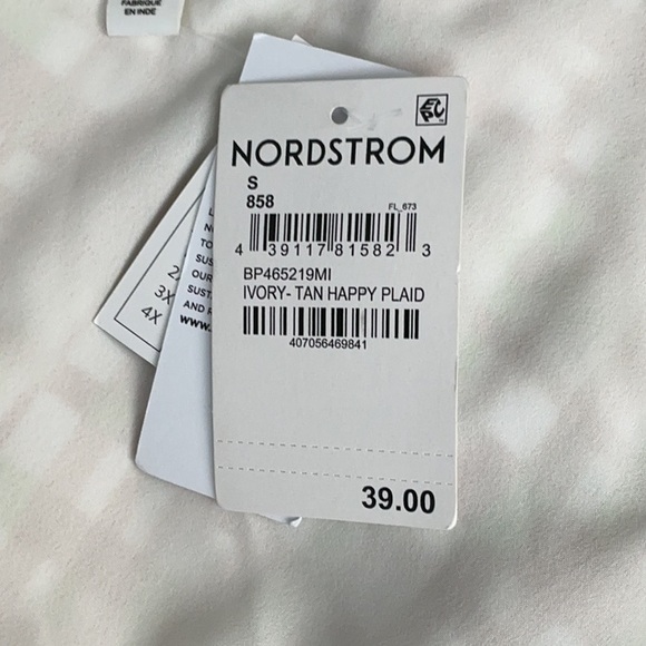 BP. Women's Brown and Green Plaid Mini Skirt - Picture 4 of 5